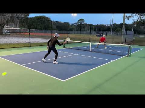Tampa Pickleball Flex League Chris Thornton vs Jeff Williams Round 1