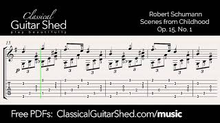 Thumbnail for R. Schumann: Op.15 No. 1 - Free Classical Guitar Sheet Music