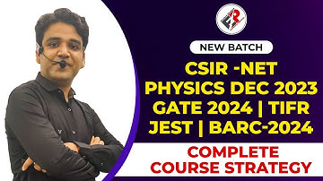 CSIR- NET DEC 2023 | GATE 2024 | Course Strategy | Most Effective |NET Avengers | NEW BATCH