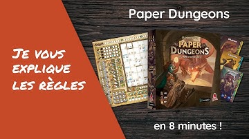 Je vous explique les règles du jeu PAPER DUNGEONS en moins de 8 minutes!