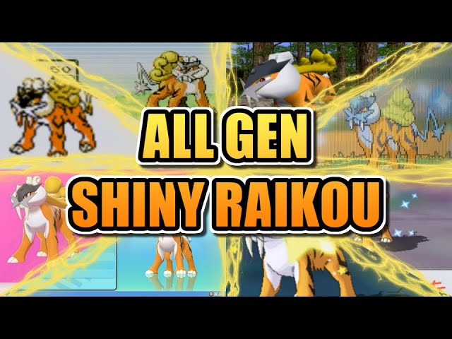 SHINY RAIKOU・色違いライコウ