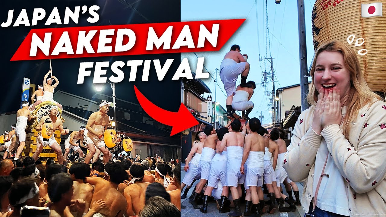 I went to Japan's NAKED MAN Festival with my Japanese coworkers - YouTube
