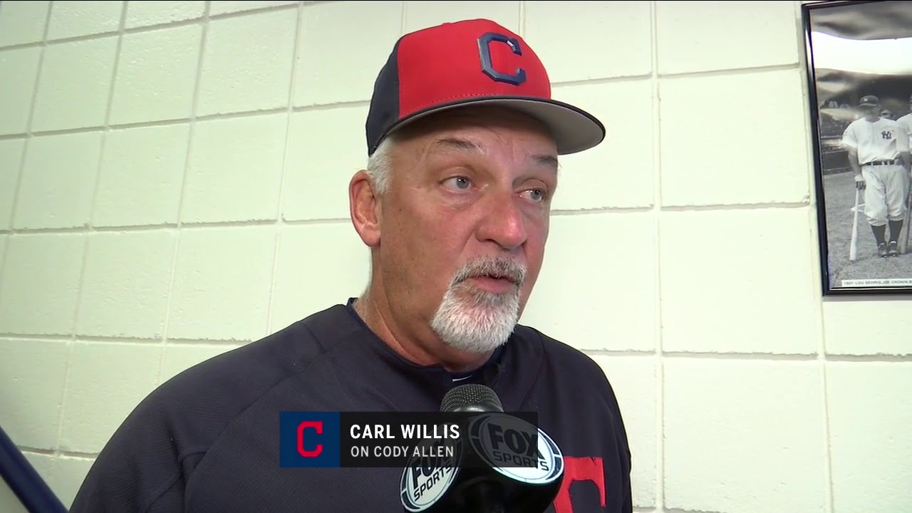 Cleveland Indians pitching coach Carl Willis says Cody Allen is back  focusing on 'one thing' - YouTube