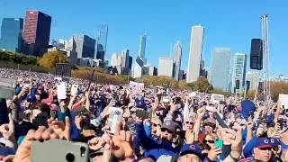 Brett eldredge sings "go cubs go ...