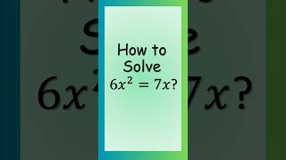 Solve Quadratic equations #maths #solvingquadraticequations