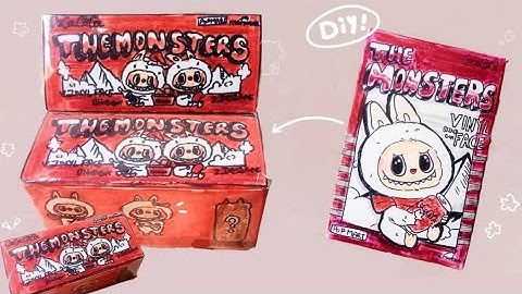 Labubu mini blind box making tutorial video (paper diy 🎀) #diy #blindbox #tutorial 