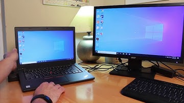 How to Setup a T480, T490 & E580 series laptop, docking, monitors,etc