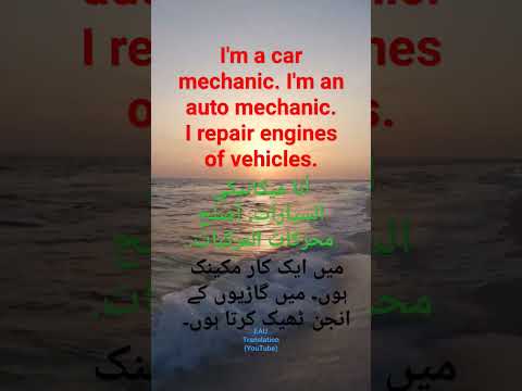 Auto Mechanic Meaning In Urdu
