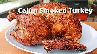 Smoked turkey recipe with a cajun brine, seasoning and injection on
yoder pellet smoker for more barbecue grilling recipes visit:
http://ho...