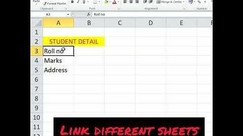 How to Insert Hyperlinks in Excel - Link Multiple Sheets in Microsoft Excel