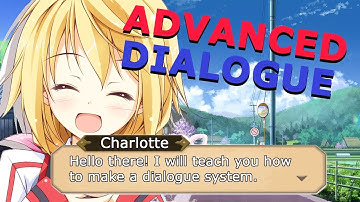 Unity3d ADVANCED Dialogue System Part 01 - The Basics