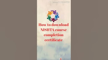 NISHTHA ONLINE TRAINING
