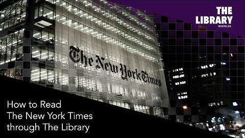 How to access The New York Times through The Library at Berklee