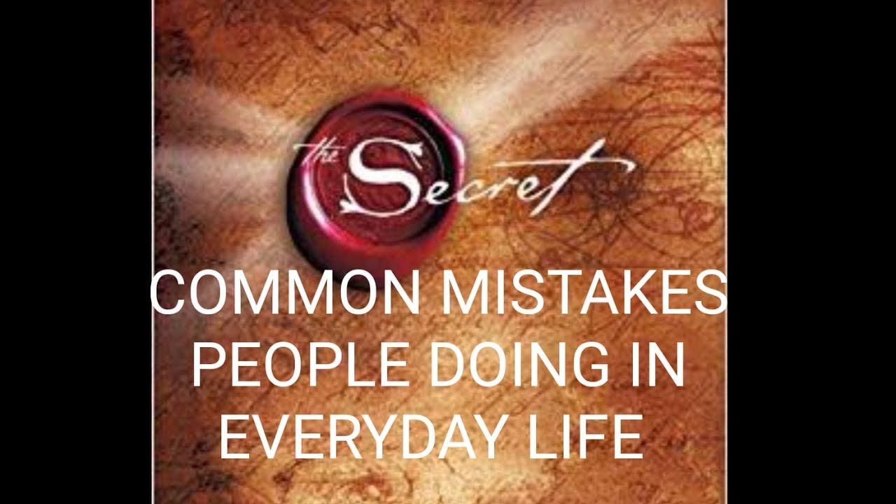Common Mistakes People Doing In Everyday Life Secret YouTube