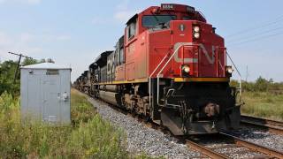 Hurricane Irene Detour Train on CN with FPON [HD]