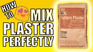 How to mix plaster PERFECTLY (using a simple formula)