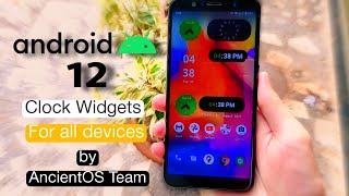 Android 12 Clock widgets by AncientOS for all devices | Awesome customisation screenshot 5