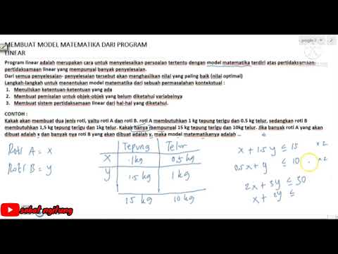 Membuat Model Matematika