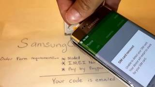 Unlock Samsung GALAXY S6 / S6 EDGE - The 100% EASIEST method to Unlock