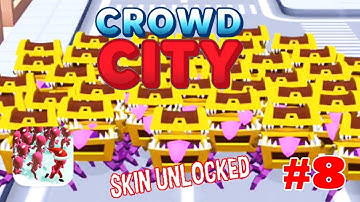 CROWD CITY GAME - UNLOCKED NEW SKINS #8 - Ryan ToyReview Wins - GAMEPLAY WALKTHROUGH