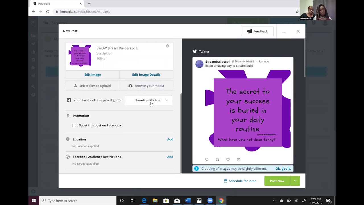 How to Schedule Social Media Posts using Hootsuite - YouTube