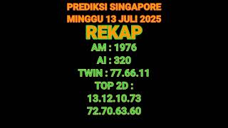 PREDIKSI SGP 13 JULI 2025 | BOCORAN TOGEL SGP HARI INI | RUMUS EKOR SGP HARI INI