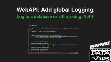 Logging in WebAPI for DotNet6 (DotNet Core), using NLog.