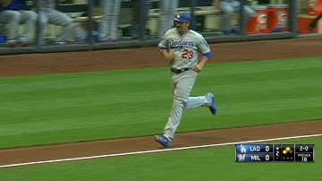 LAD@MIL: Adrian crosses on an error to open scoring