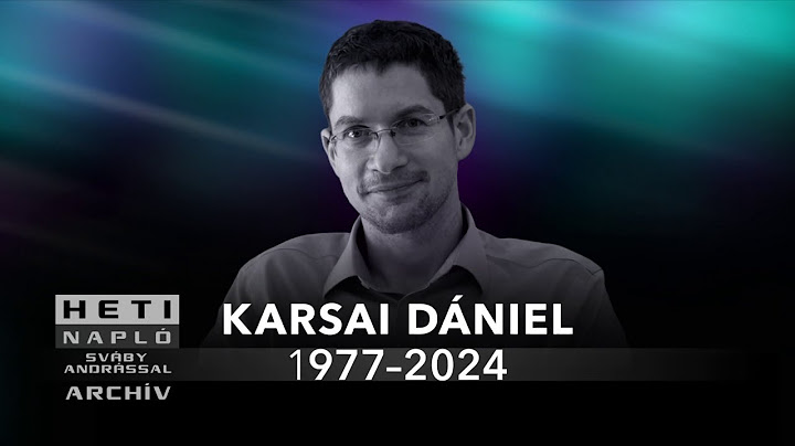 Karsai Dánielre emlékezünk / HETI NAPLÓ 2024.09.29.