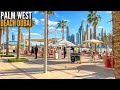 Palm West Beach at Palm Jumeirah Dubai Complete Walk | Dubai Tourist Attraction