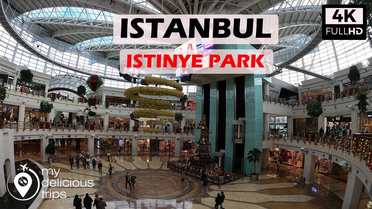 Istanbul city walking tour - WALKING IN ISTINYE PARK ISTANBUL IN