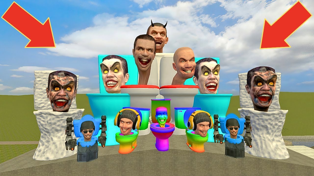 Spartan Kicking New Skibidi Toilet From The Water Base 5! | Garry’s Mod.Skibidi Pop