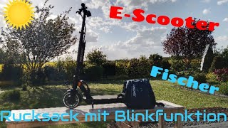 E-Scooter / E-Bike Fischer ☺️ Rucksack mit Blinkfunktion - YouTube