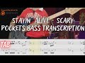 Stayin alive  scary pockets bass transcription tabs funk bass