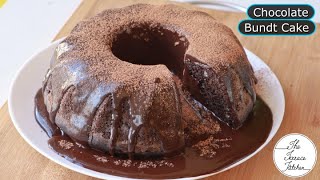 Chocolate Bundt Cake Filled With Chocolate Ganache | Chocolate Ganache Cake ~ The Terrace Kitchen
