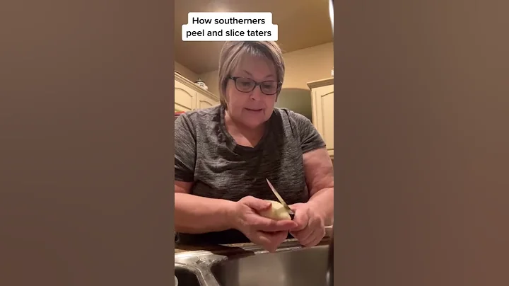 How Southeners Peel And Slice Taters tiktok sherry...
