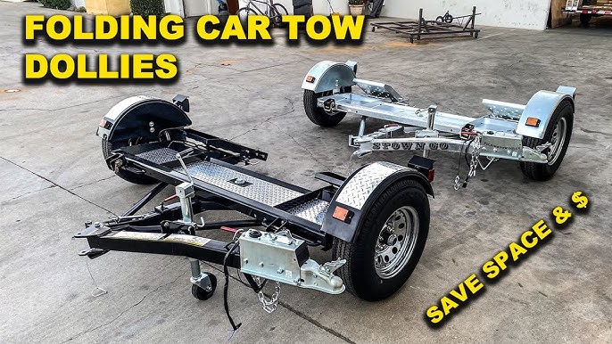 Tow Dolley For Sale - New Heavy Duty Tow Dolly with Electric Brakes, 14  Tires, Turntable, Ratchets and Tie-Down Straps