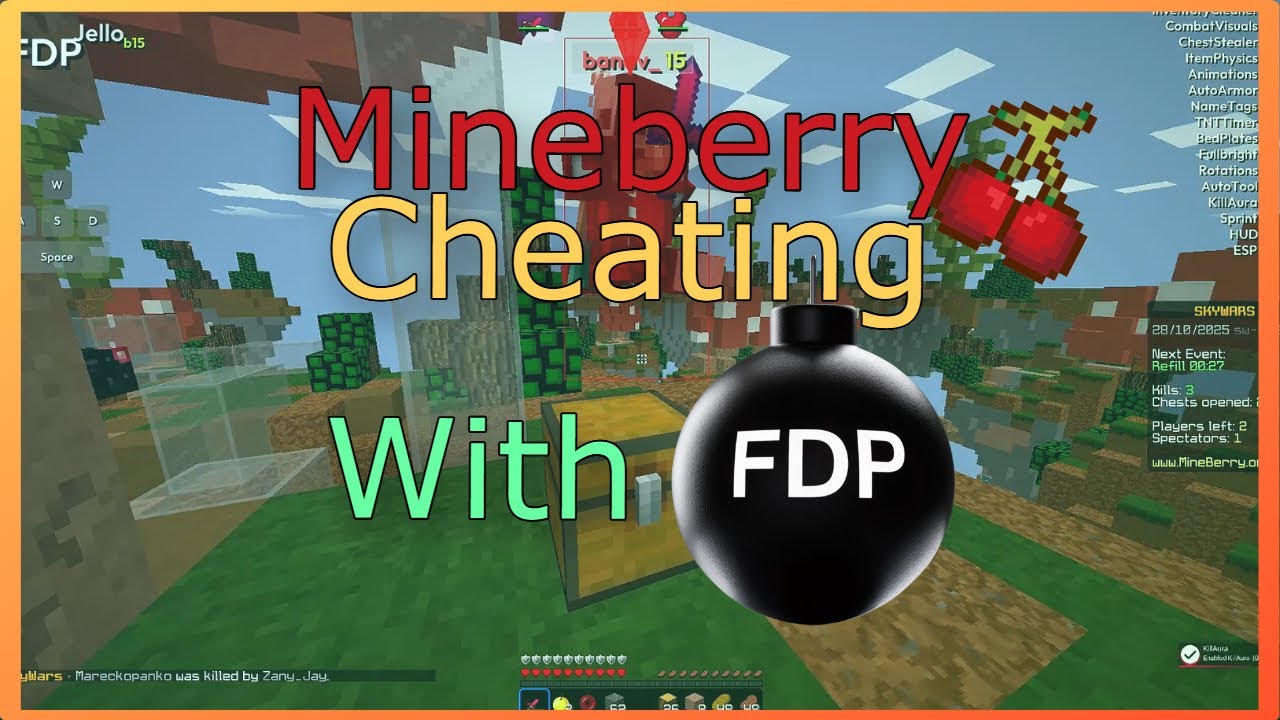 Mineberry Cheating with FDP B15 !