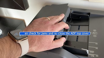 Lexmark XC4140 Tutorials - Check for Jams & Adf Cover