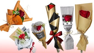 10 Type of Single Rose Wrapping | How To Wrap a Single Rose | Single Rose Wrapping | Flower Wrapping News