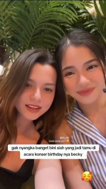 WoOow Special guest bini aiah 🫶🥰 #beckyarmstrong #beckyg #shorts #fyp