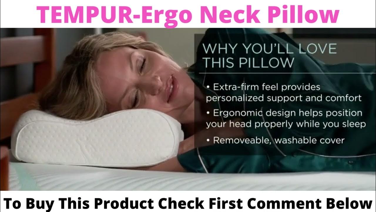 TempurPedic Neck Pillow For Side And Back Sleepers YouTube