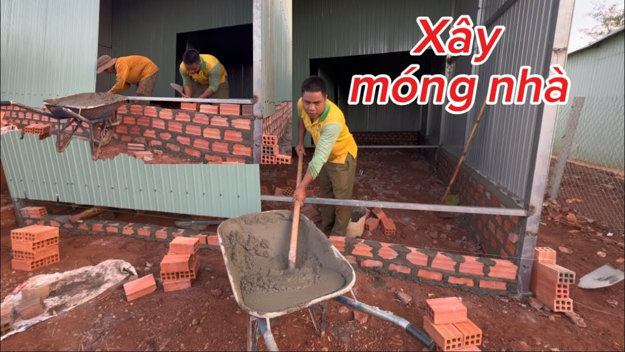 TIẾP TỤC NGÀY THỨ 6 XÂY MÓNG NHÀ ￼