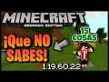 15 COSAS que NO SABÍAS de Minecraft 1.19.60.22  - PREVIEW 1.20!!