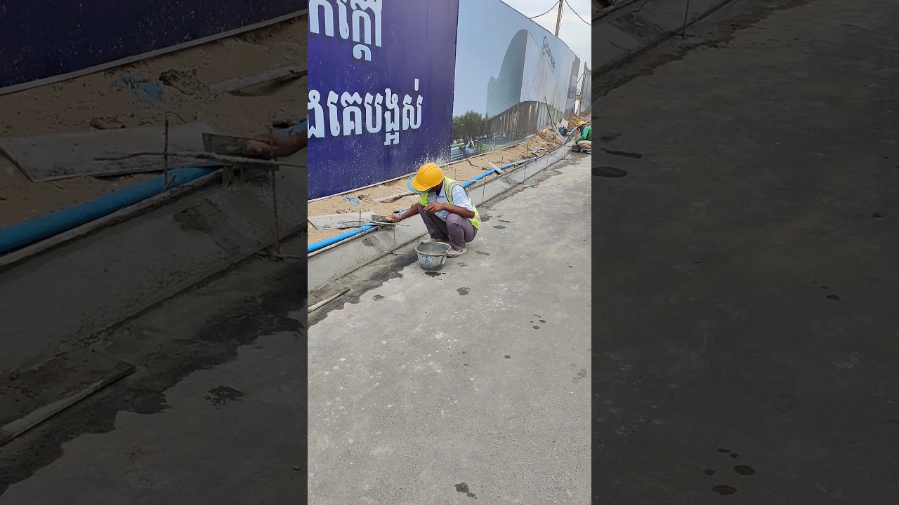 How to Get a Perfect Concrete Curb Finish | Edging and Smoothing for Road Construction