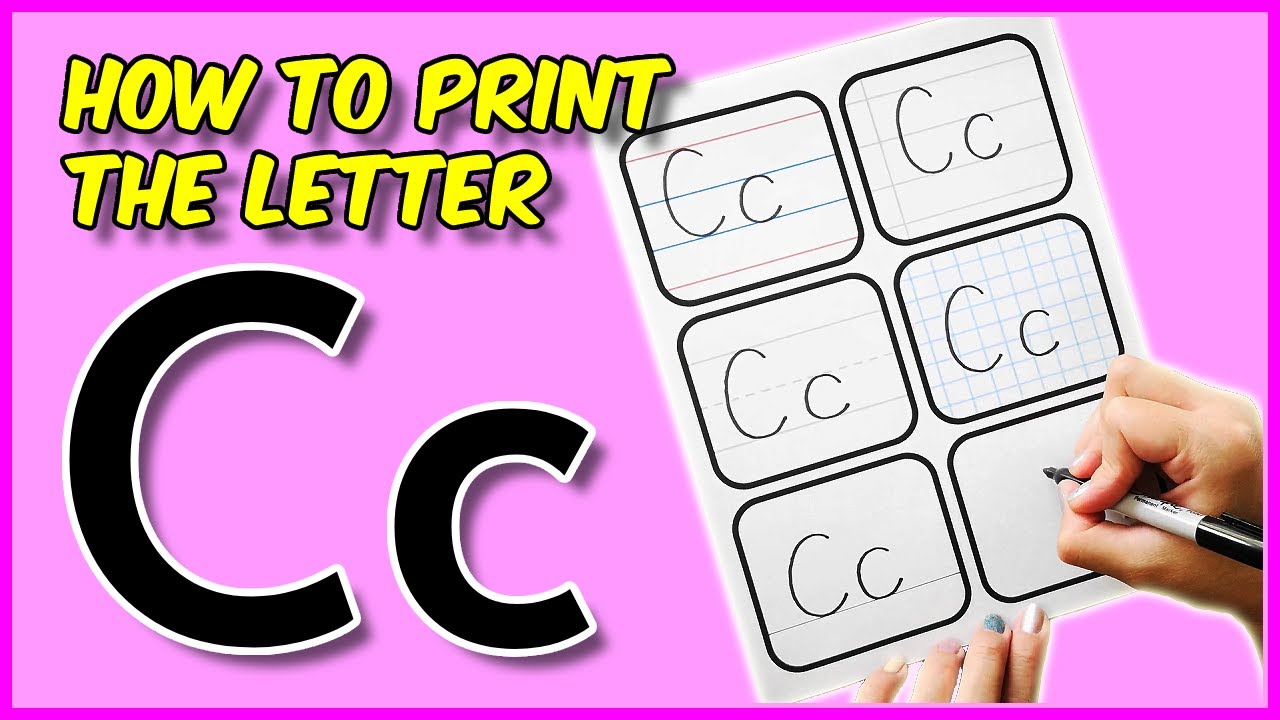 How To Print The Letter "C" | How To Improve Your Handwriting | Print Writing for Beginners