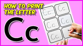 How To Print The Letter C | How To Improve Your Handwriting | Print Writing for Beginners