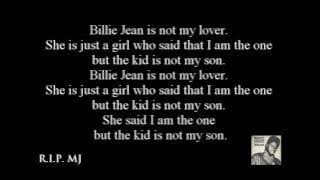 michael jackson billy jean lyrics