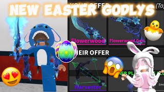 WHAT WILL PEOPLE TRADE FOR THE NEW EASTER GODLY SET? *MM2 EASTER UPDATE* (Murder Mystery 2)