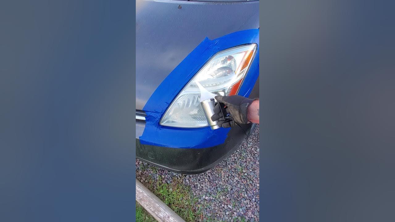 Acetone vapor headlight repair YouTube